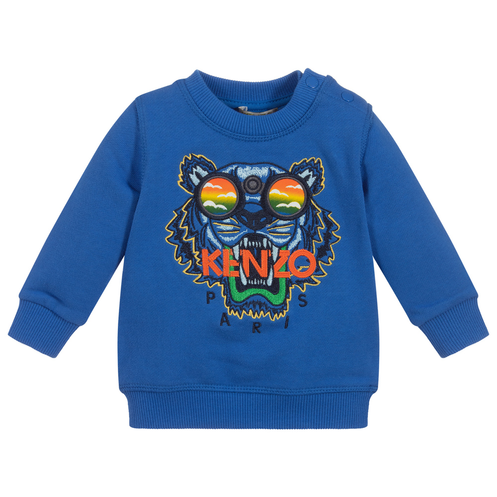Blue kenzo tiger on sale