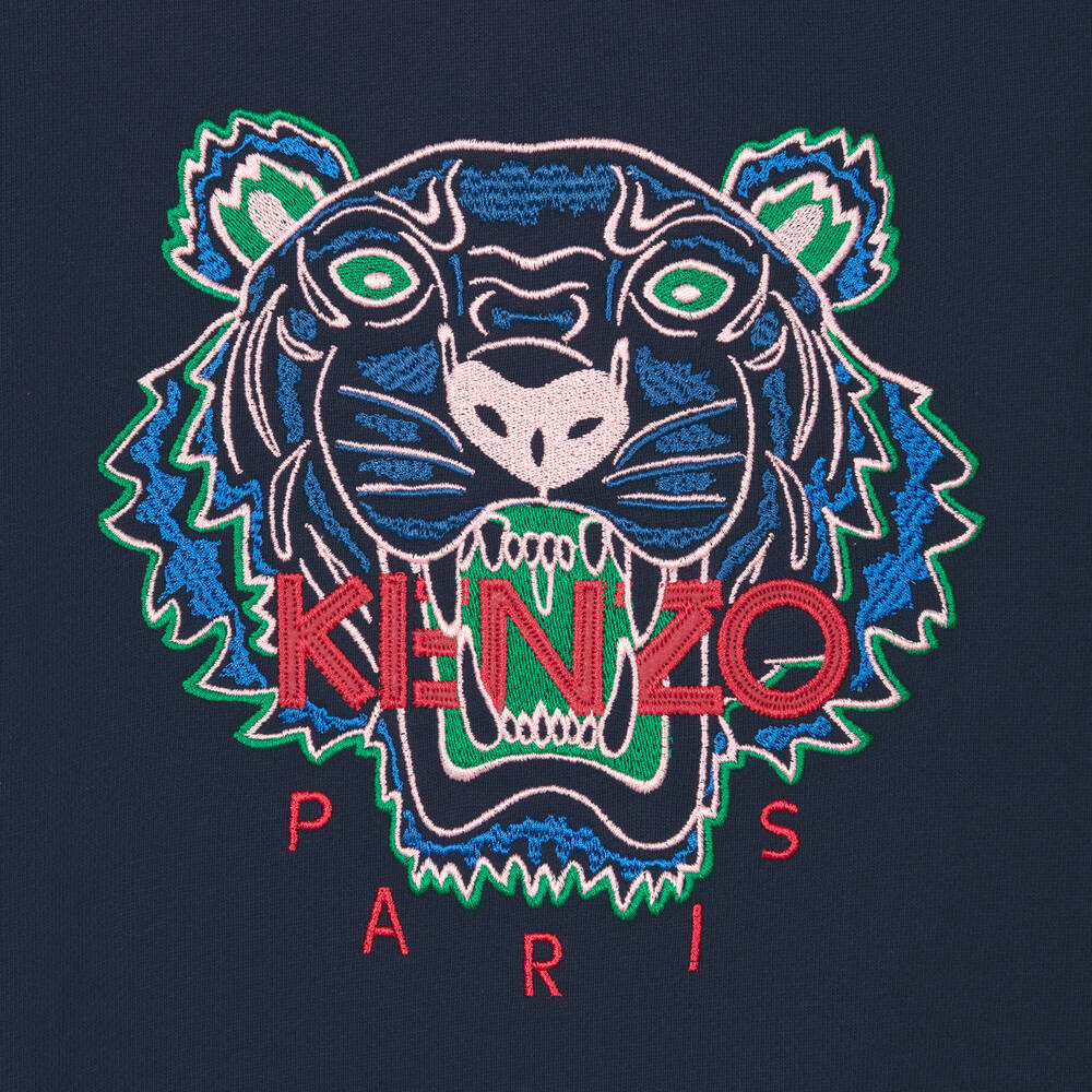 Kenzo top blue tiger