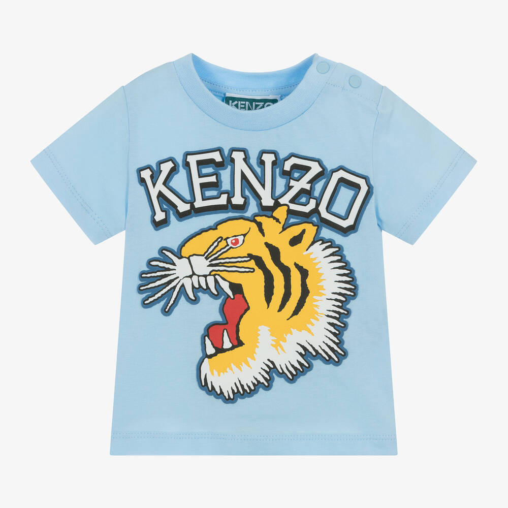 Kenzo tiger t shirt blue hotsell