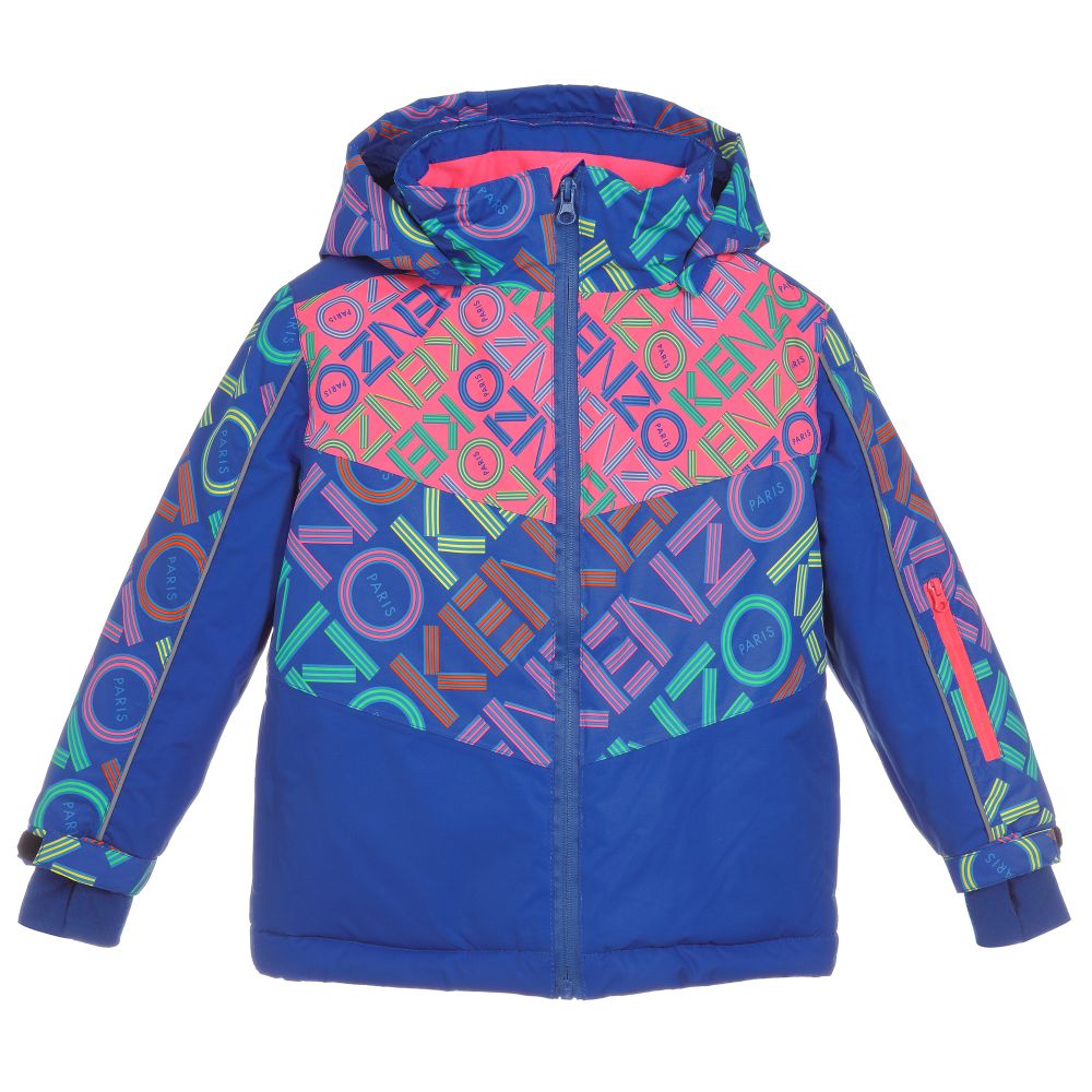 KENZO KIDS - Blue Waterproof Ski Jacket | Childrensalon