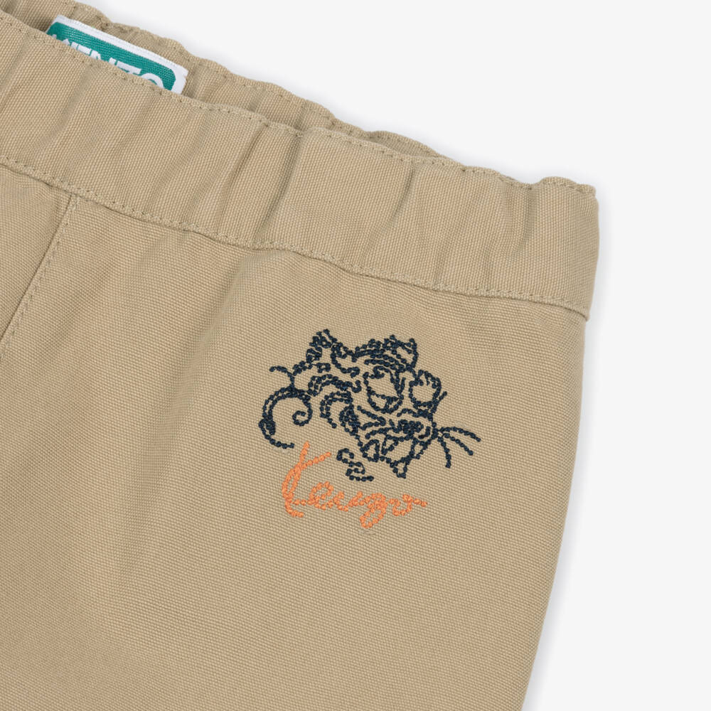 KENZO KIDS-Boys Beige Combat Trousers | Childrensalon Outlet