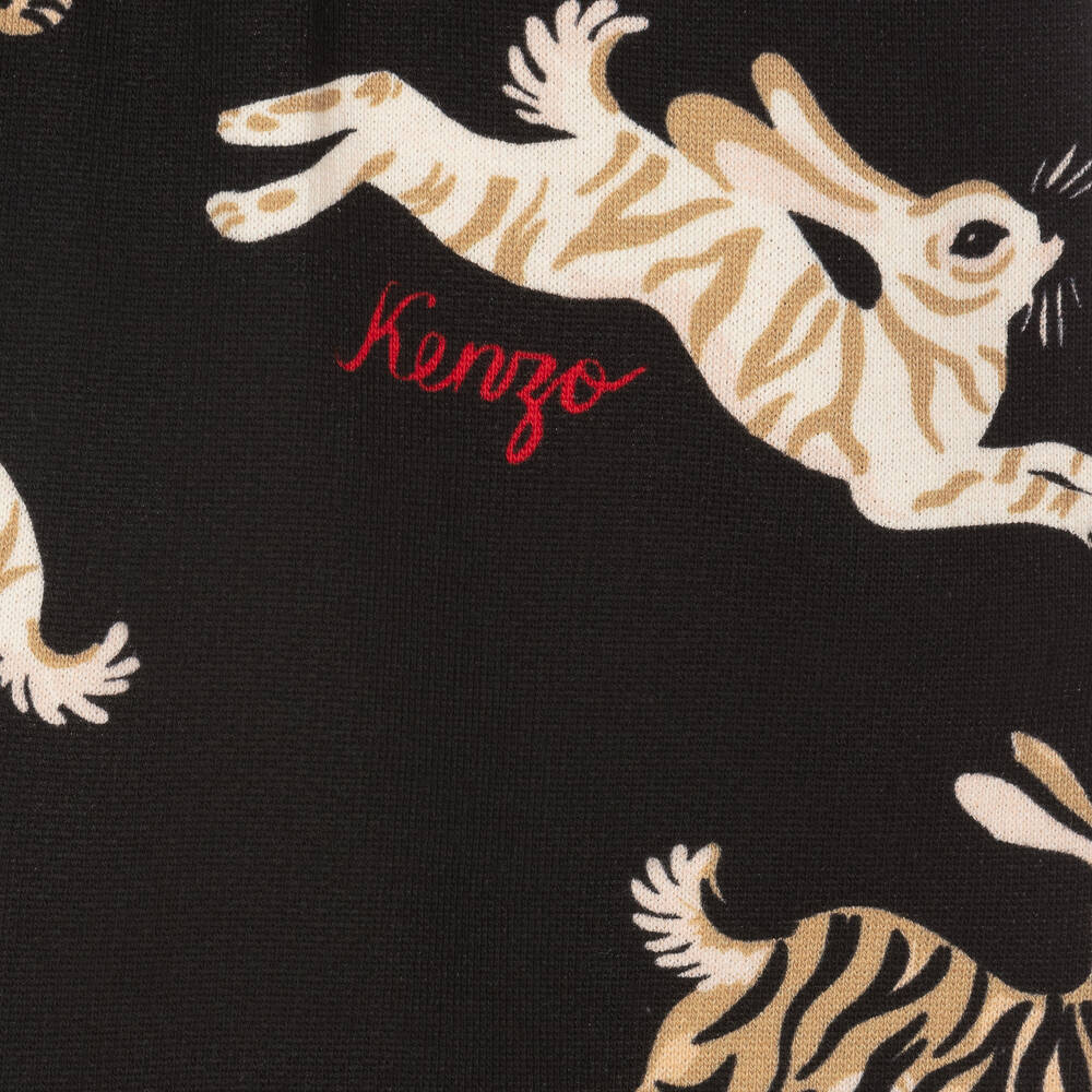 KENZO KIDS-شورت قطن لون أسود للأولاد | Childrensalon Outlet