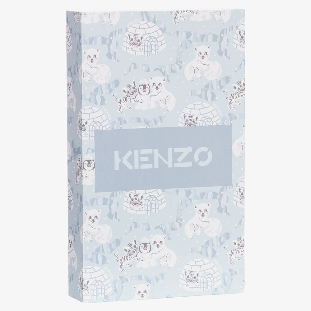 KENZO KIDS Boys Blue Cotton Babygrow Set Childrensalon Outlet
