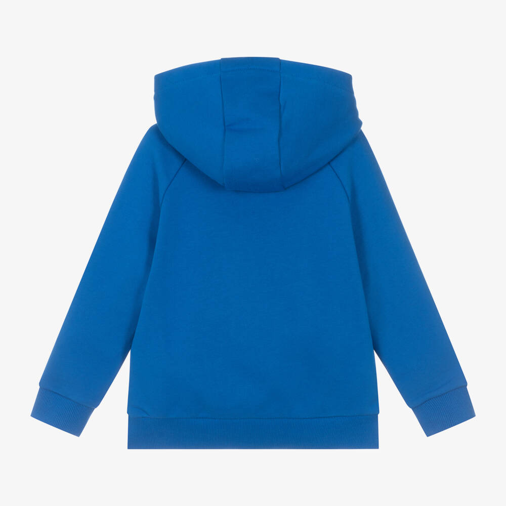 KENZO KIDS-Boys Blue Cotton Elephant Hoodie | Childrensalon Outlet