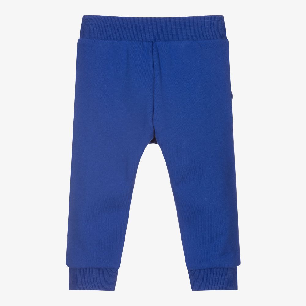 KENZO KIDS-Boys Blue Cotton Joggers | Childrensalon Outlet