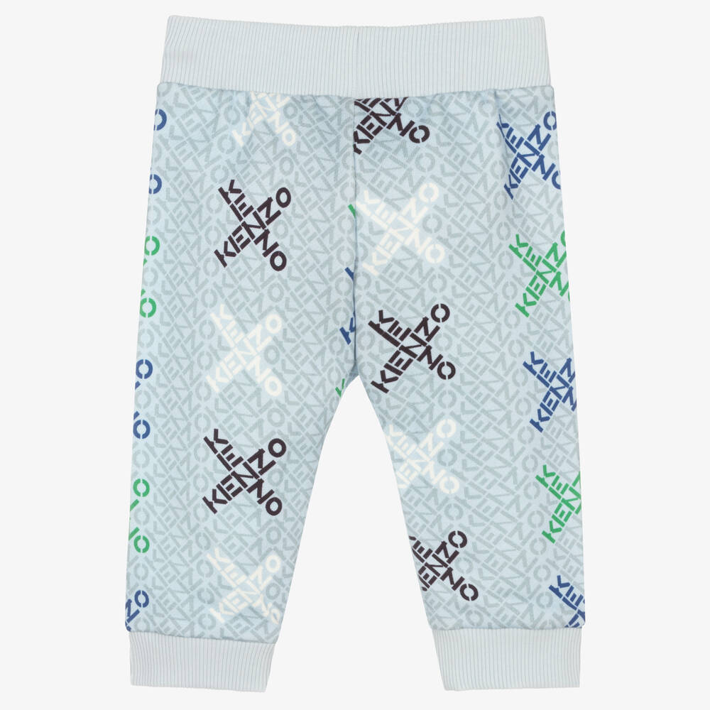 KENZO KIDS-Голубые хлопковые джоггеры | Childrensalon Outlet