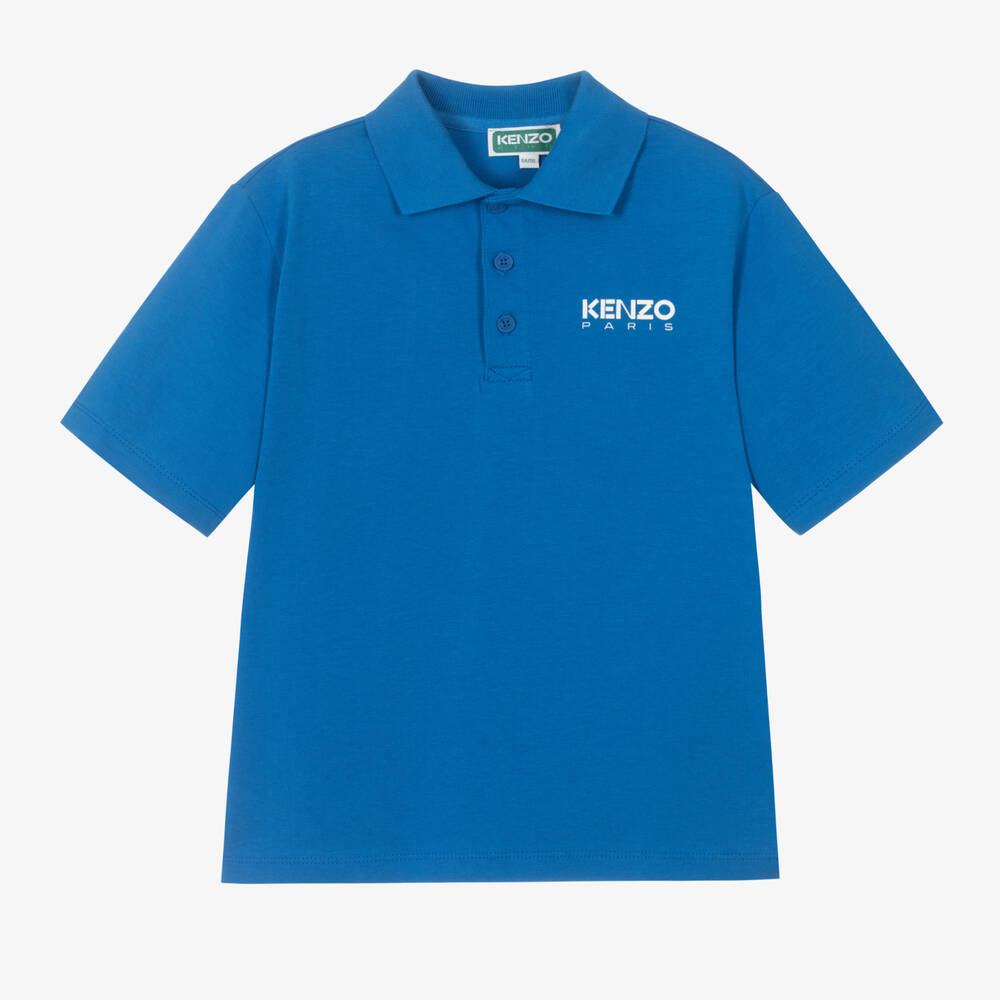 KENZO KIDS - Blaues Baumwoll-Poloshirt | Childrensalon