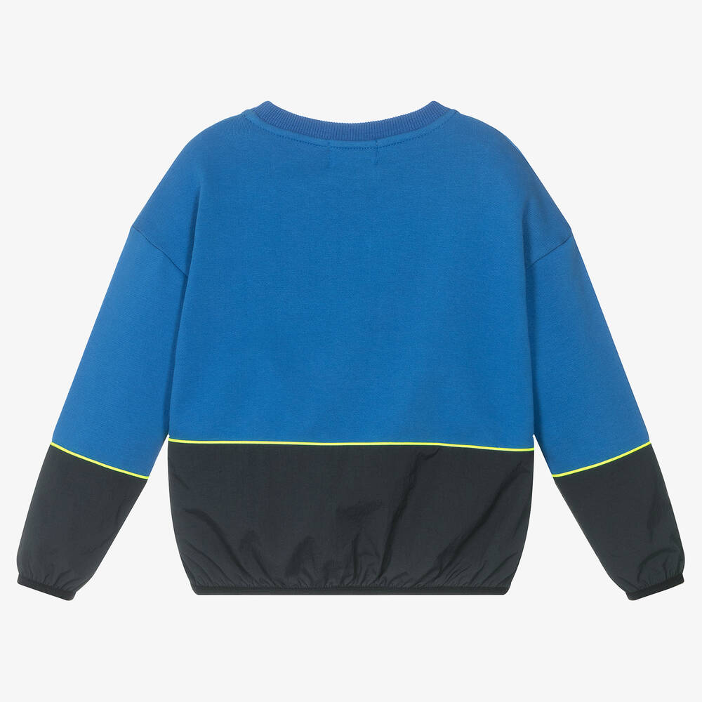KENZO KIDS-Синий хлопковый свитшот | Childrensalon Outlet