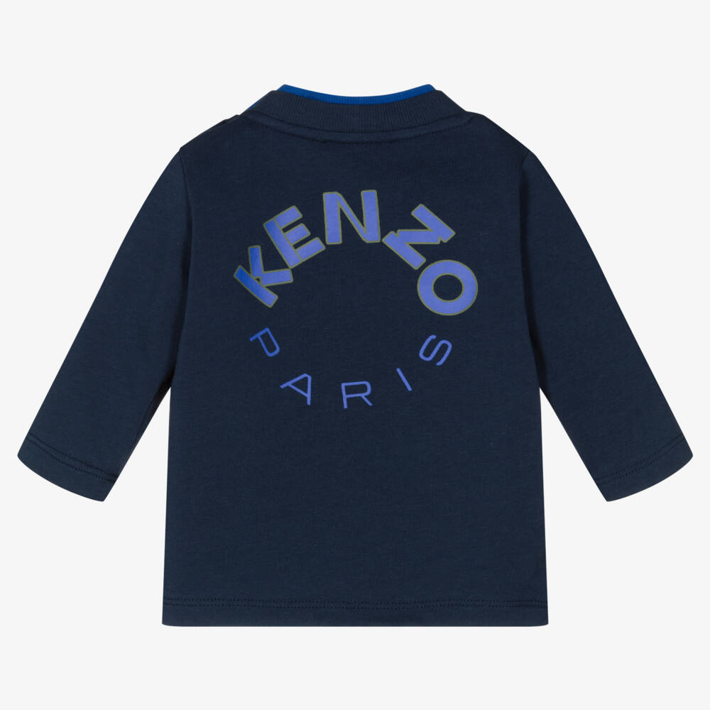 KENZO KIDS-Boys Blue Cotton Top | Childrensalon Outlet