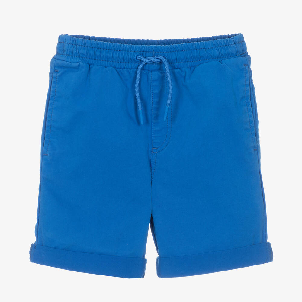 KENZO KIDS - Blaue Baumwoll-Twill-Bermudas (J) | Childrensalon