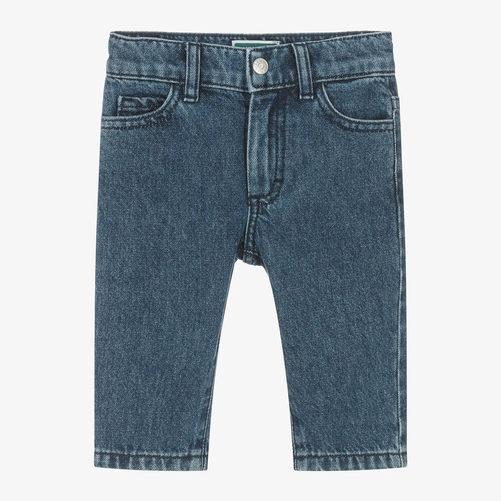 KENZO KIDS-Boys Blue Denim Tiger Jeans | Childrensalon Outlet