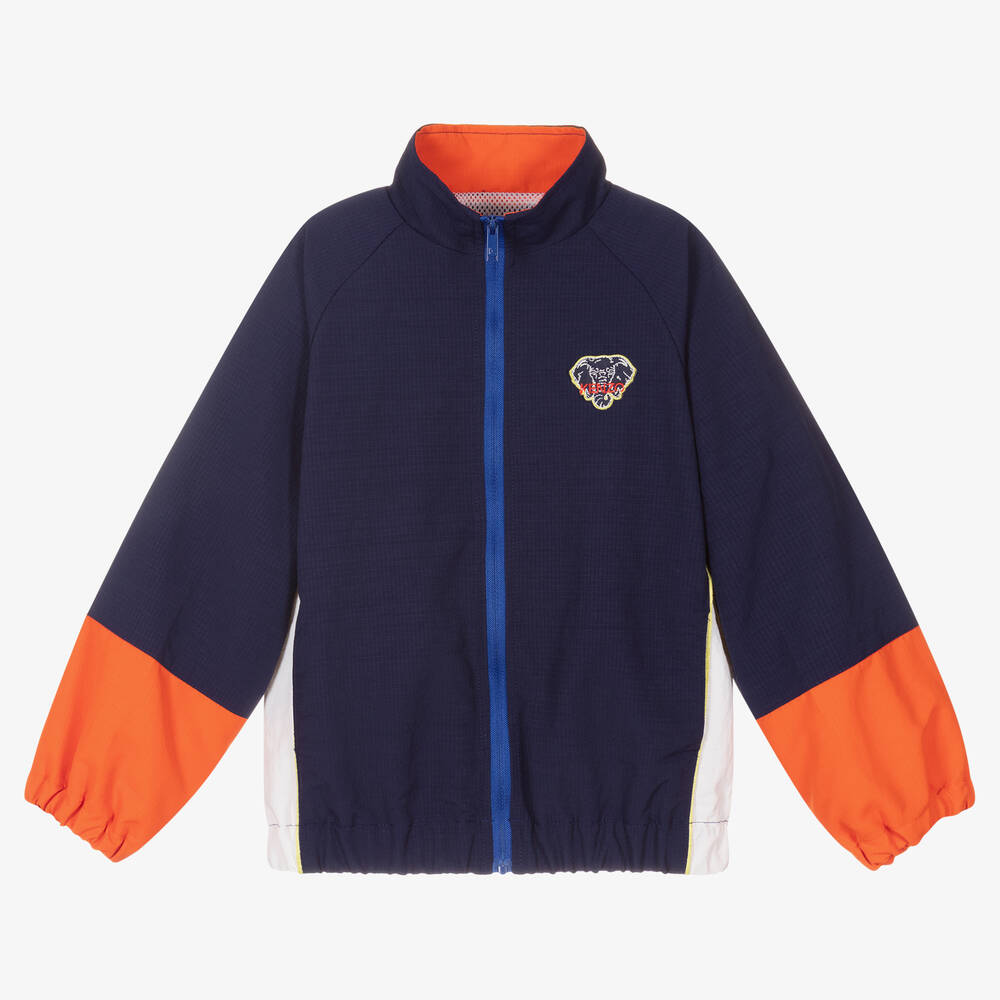 KENZO KIDS - Blaue Jacke mit Elefant (J) | Childrensalon