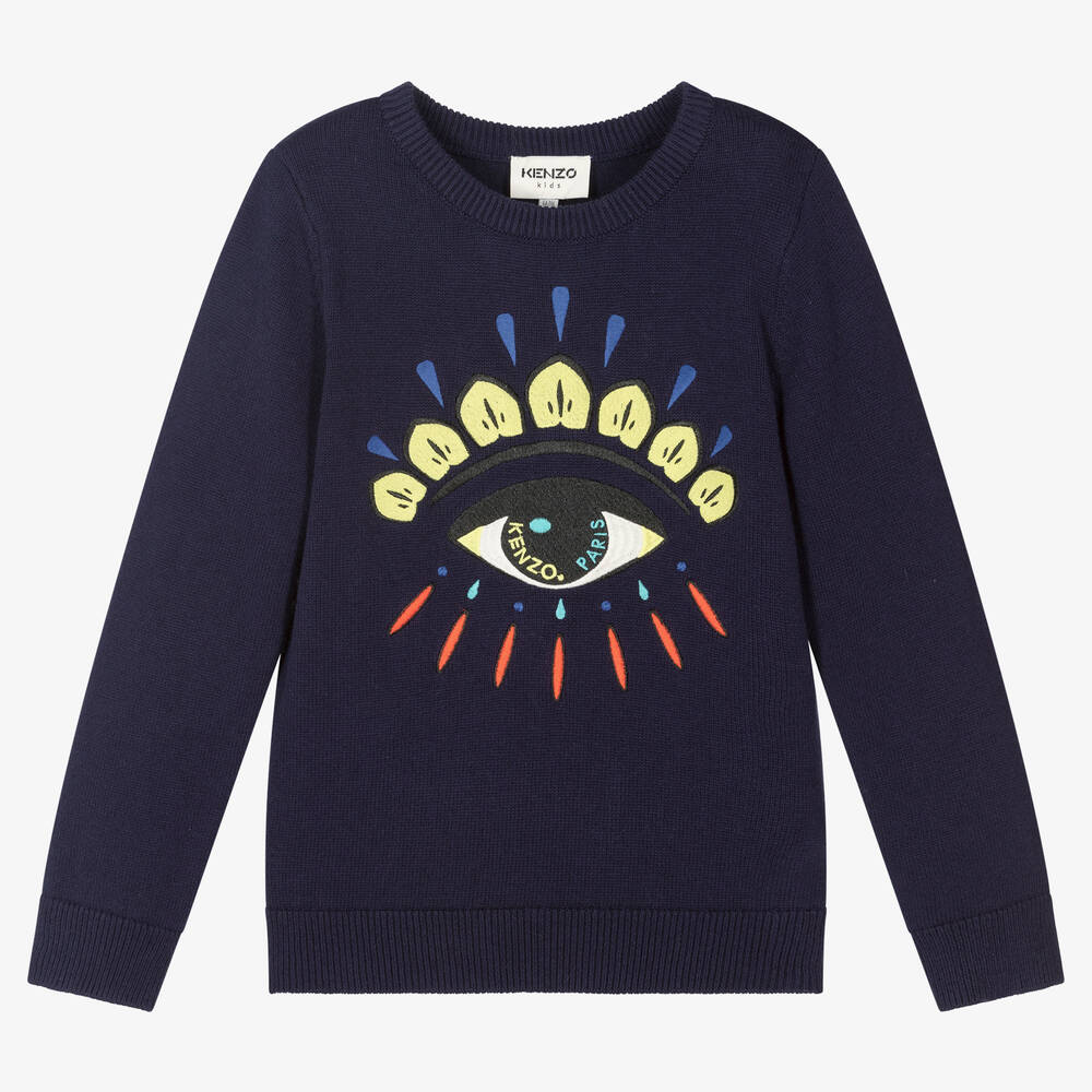 KENZO KIDS - Sweat bleu Œil Garçon | Childrensalon