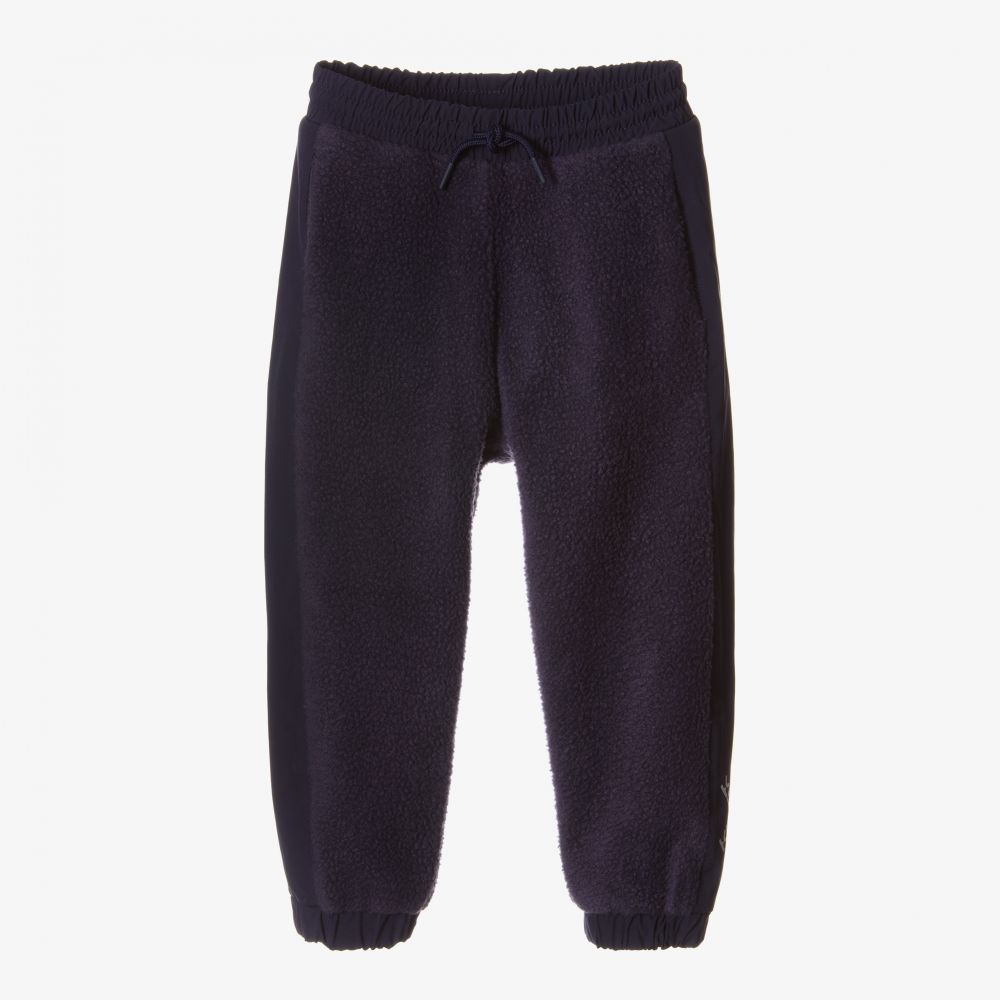 KENZO KIDS - Boys Blue Fleece Joggers | Childrensalon