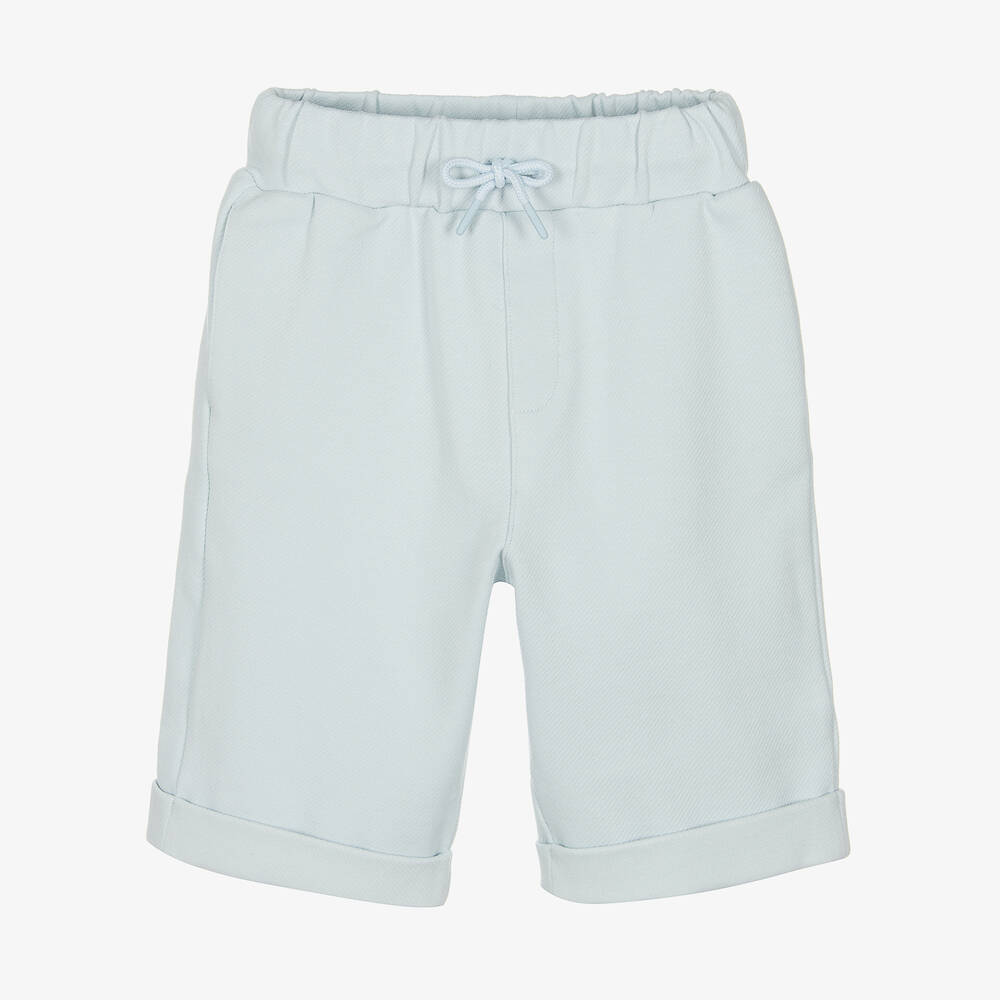 KENZO KIDS - Blaue Jersey-Twill-Shorts | Childrensalon