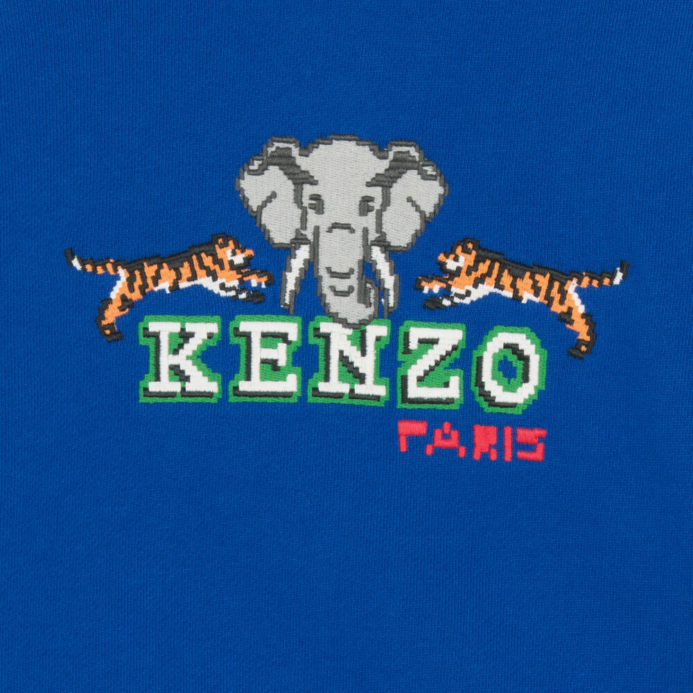 ★KENZO★BabyBoys ジャングル コート(Green/Blue）6M-3Y KENZO KIDS - Boys Green Zip-Up Hoodie | Childrensalon Outlet