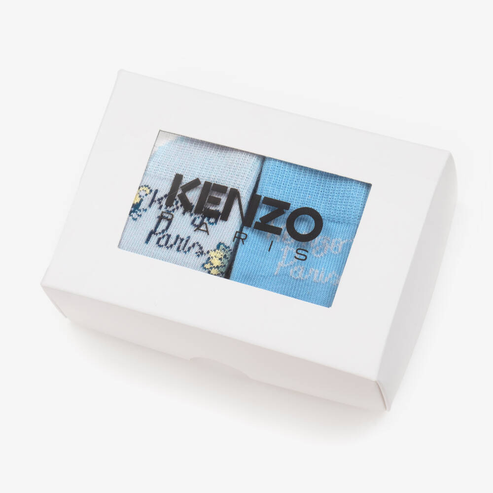 KENZO KIDS-Детские синие вязаные носки для мальчиков | Childrensalon Outlet