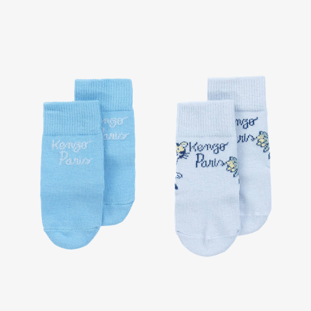 KENZO KIDS-Детские синие вязаные носки для мальчиков | Childrensalon Outlet