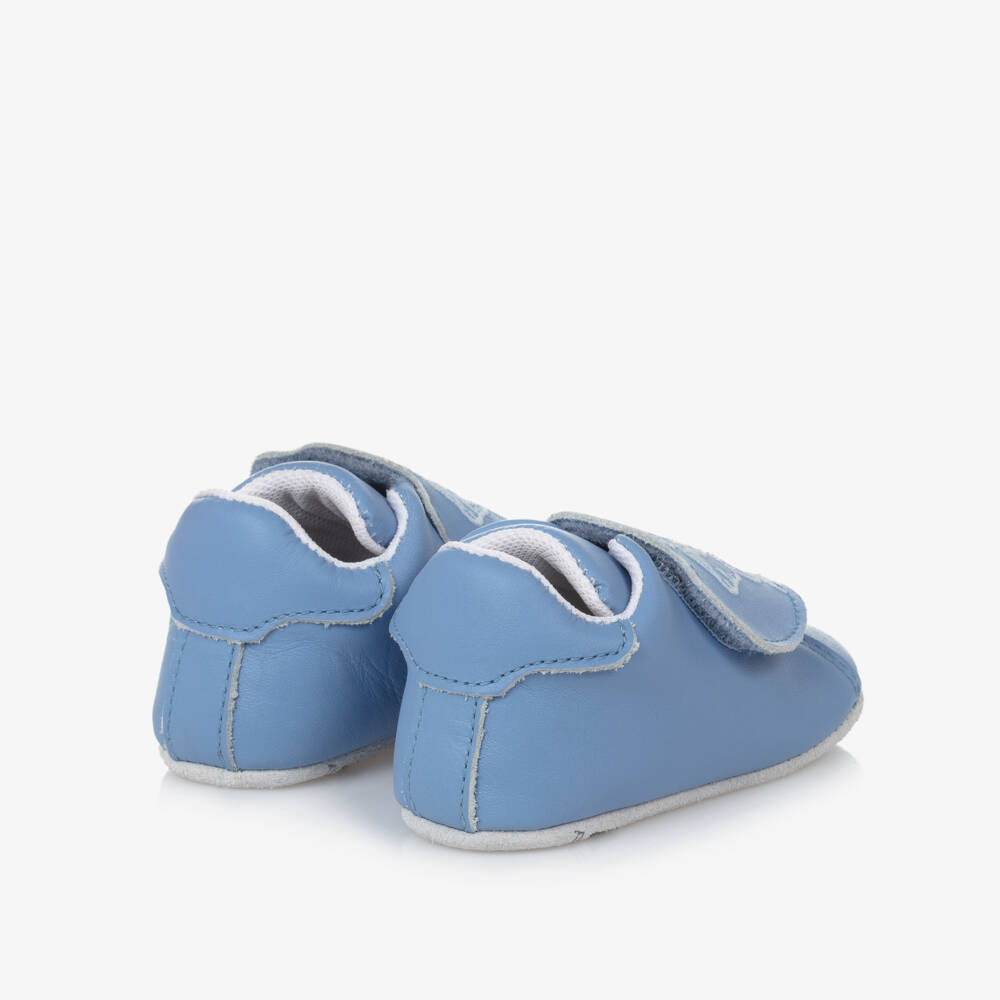 كينزو كيدز-حذاء لمرحلة قبل المشي جلد لون أزرق | Childrensalon Outlet
