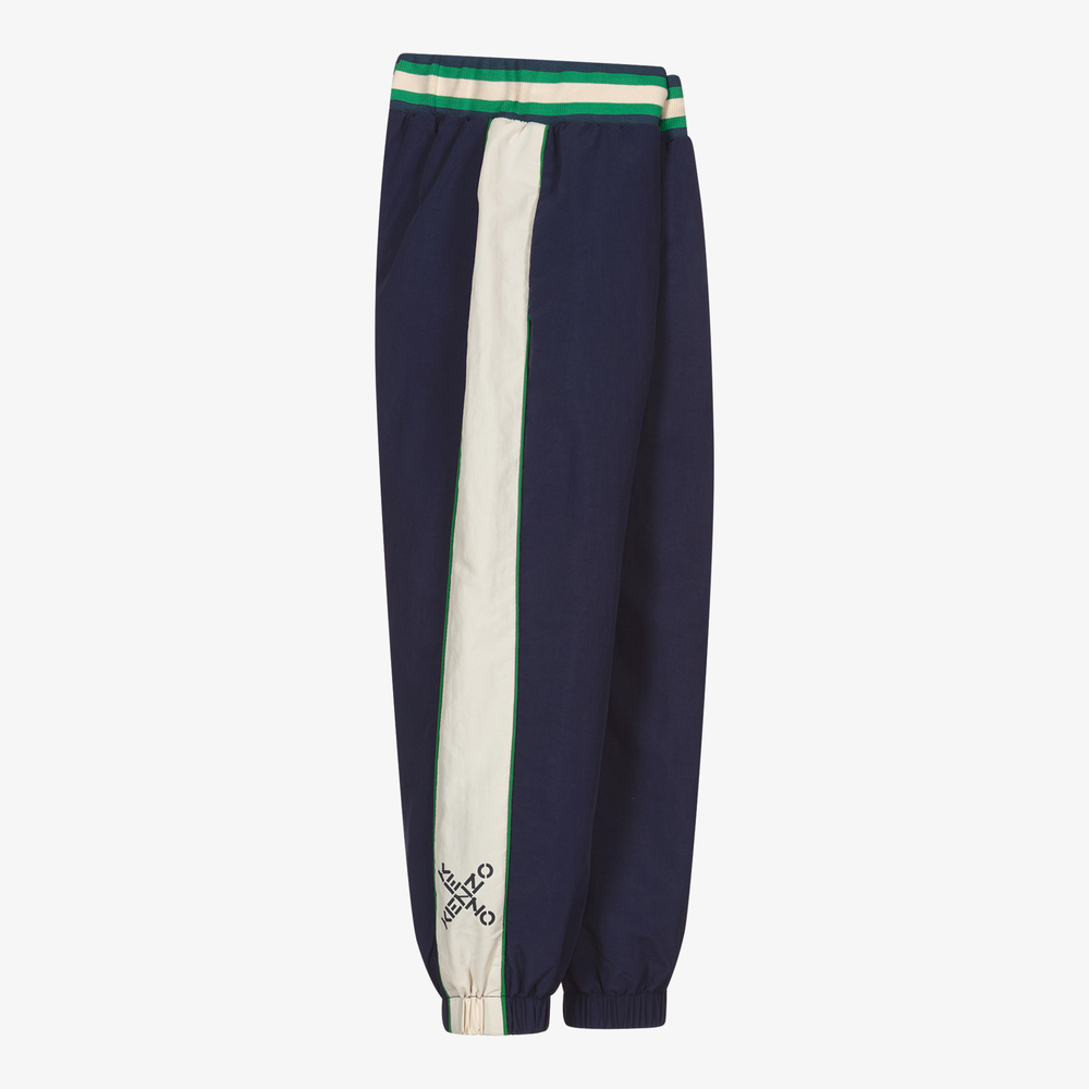 KENZO KIDS-Boys Blue Logo Joggers | Childrensalon Outlet