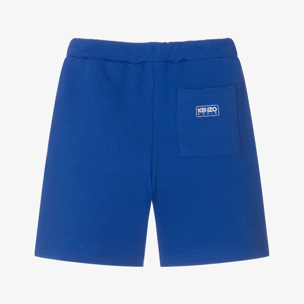 KENZO KIDS-Boys Blue Organic Cotton Bermudas | Childrensalon Outlet