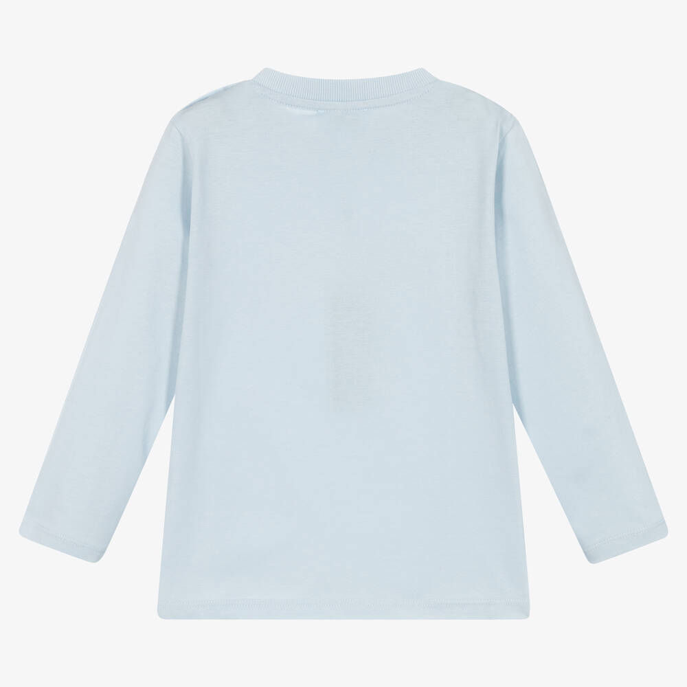 シャツ Kenzo Pastel Light Blue Cotton Shirt Shirt with logo flower KENZO | Blondie Shop