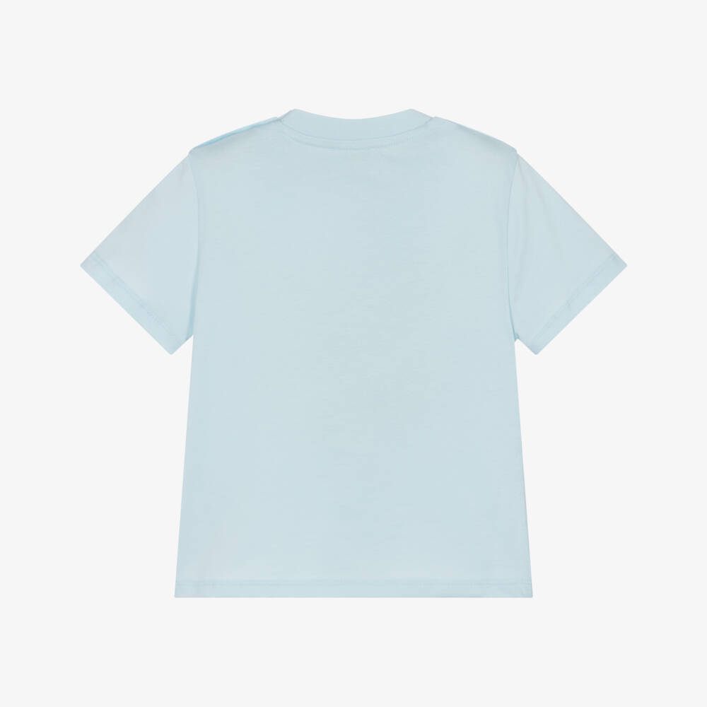 KENZO KIDS-Boys Blue Tiger Cotton Tee | Childrensalon Outlet