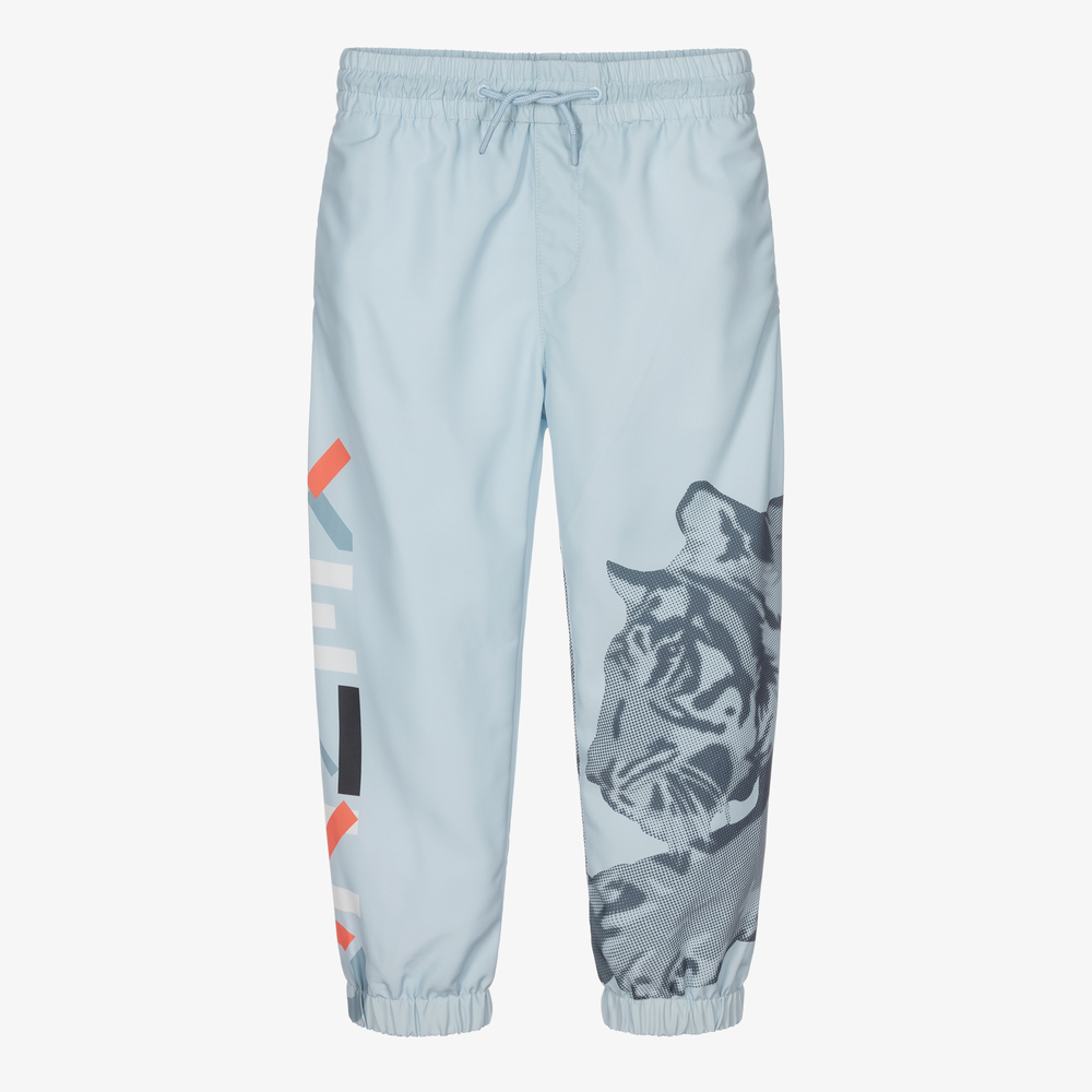 KENZO KIDS - Bas de jogging bleu Tigre Garçon | Childrensalon