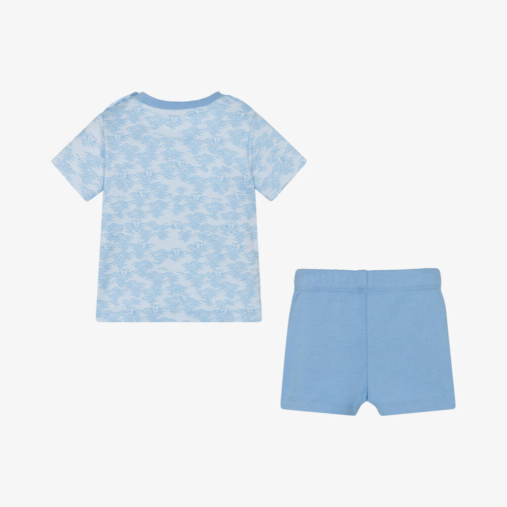 KENZO KIDS-Boys Blue Tiger Print Set | Childrensalon Outlet