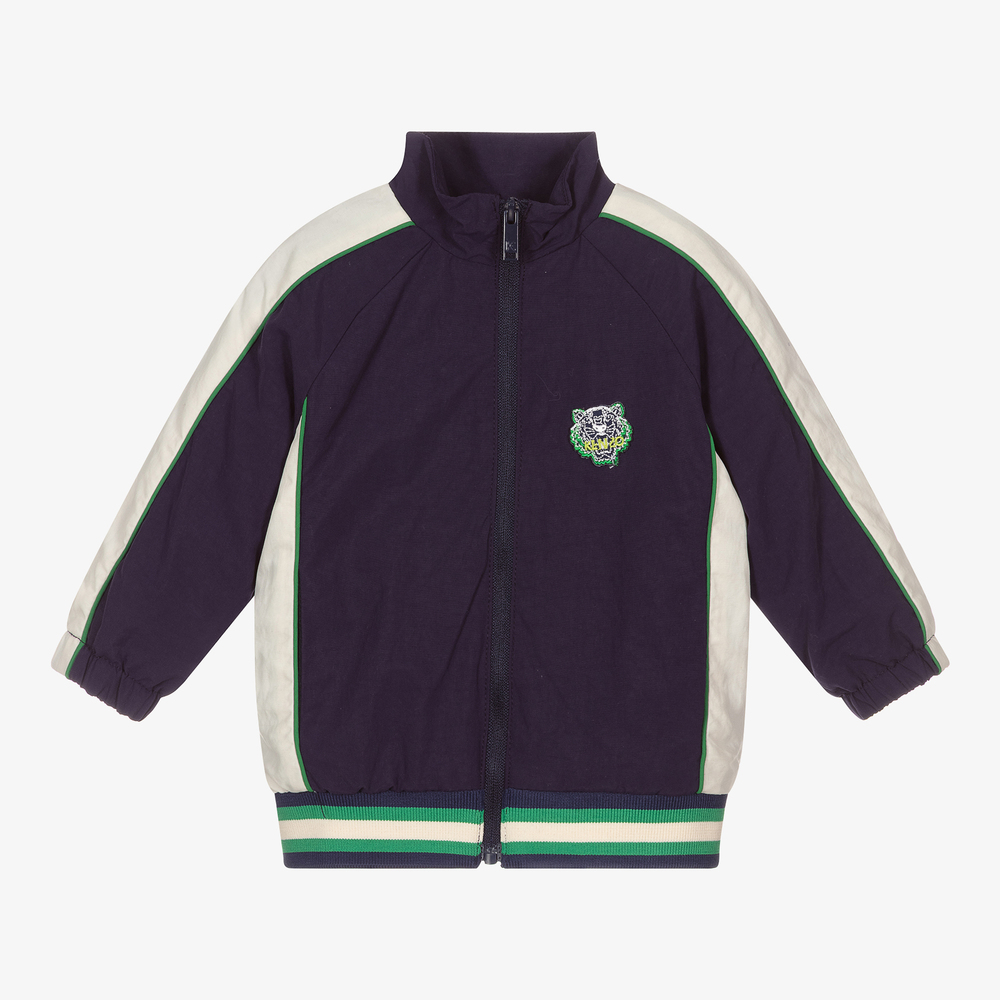 KENZO KIDS-توب بسحّاب أطفال ولادي لون كحلي | Childrensalon Outlet