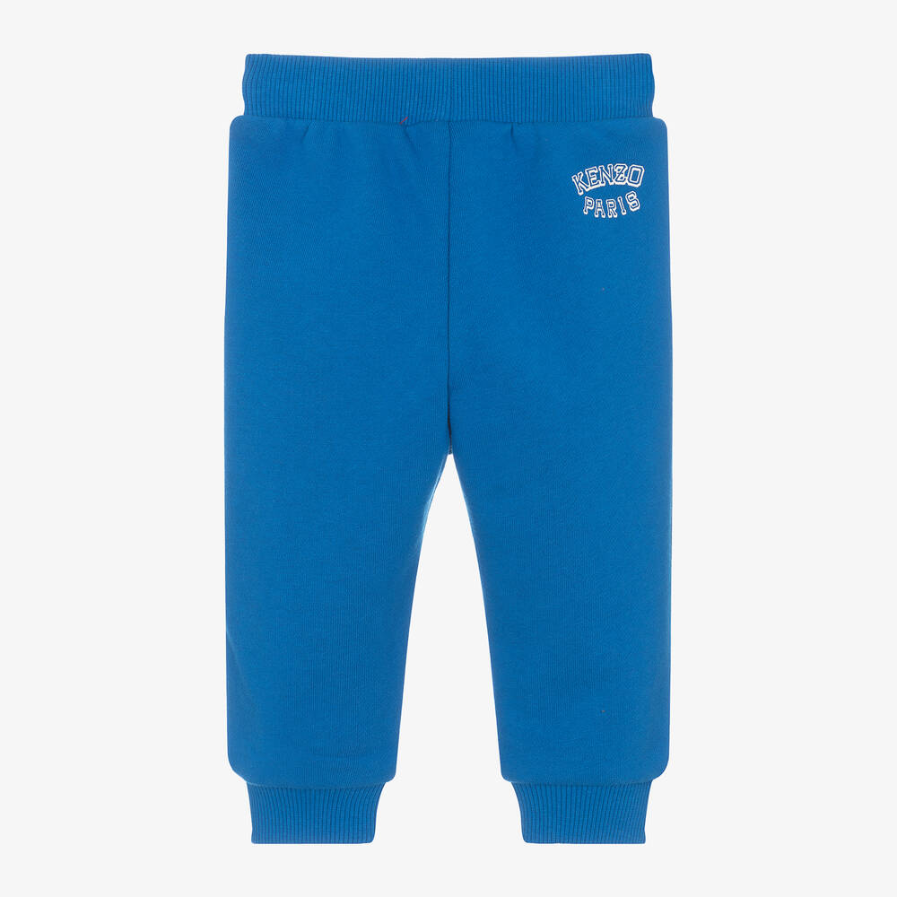 KENZO KIDS-جوغرز بطبعة فارسيتي تايغر قطن لون أزرق فاقع | Childrensalon Outlet