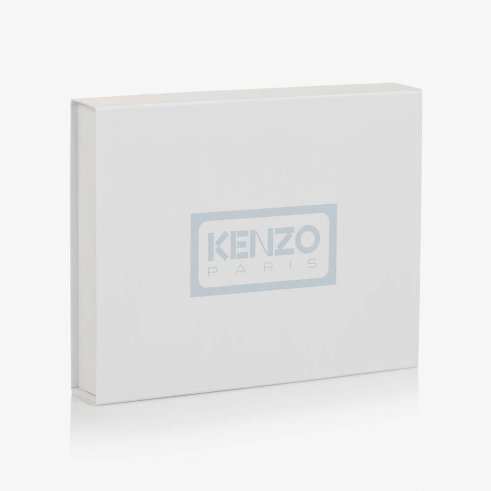 KENZO KIDS-Boys Blue Velour Elephant Babysuit Set | Childrensalon Outlet