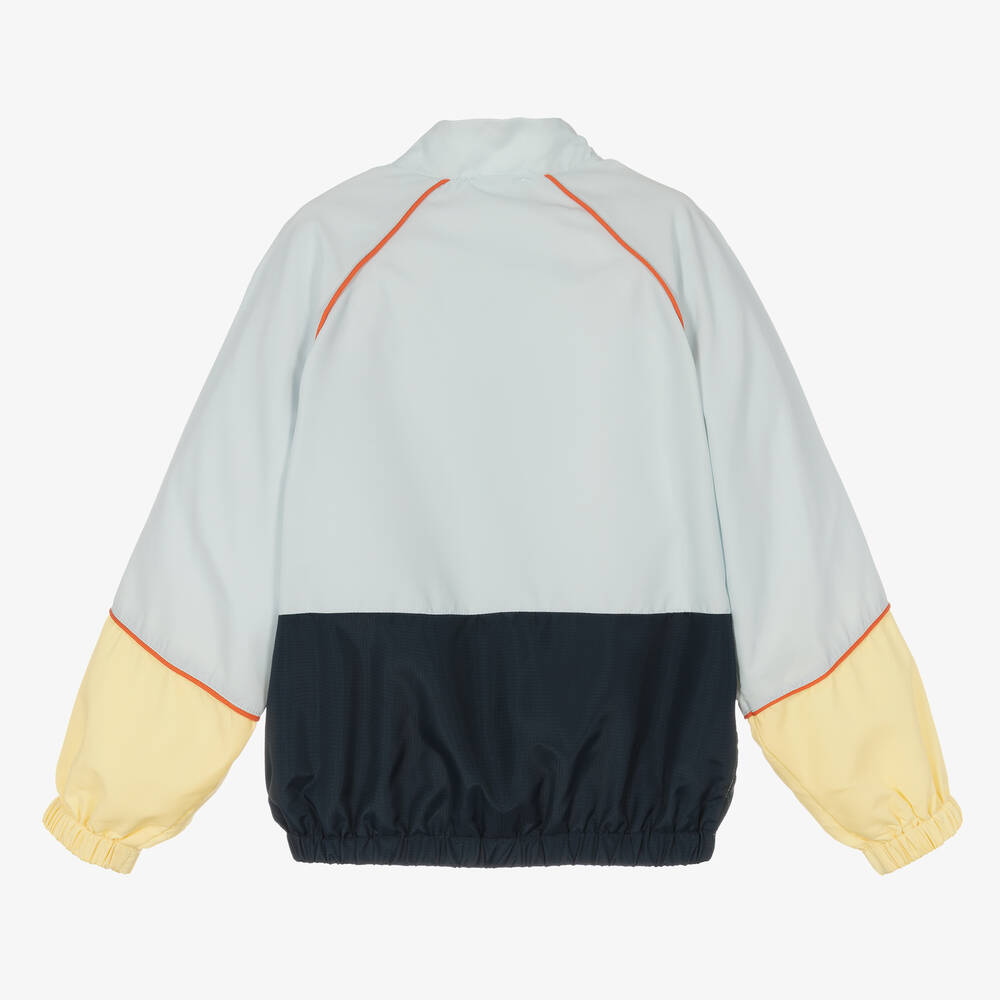 KENZO KIDS Boys Blue Yellow Colourblock Jacket