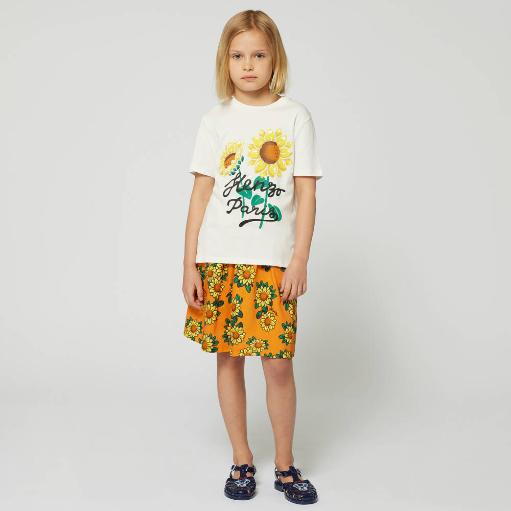 KENZO KIDS-Boys Bright Bloom Cotton Tee | Childrensalon Outlet