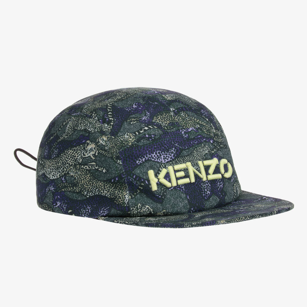 KENZO KIDS - Boys Cheetah Print Cap | Childrensalon