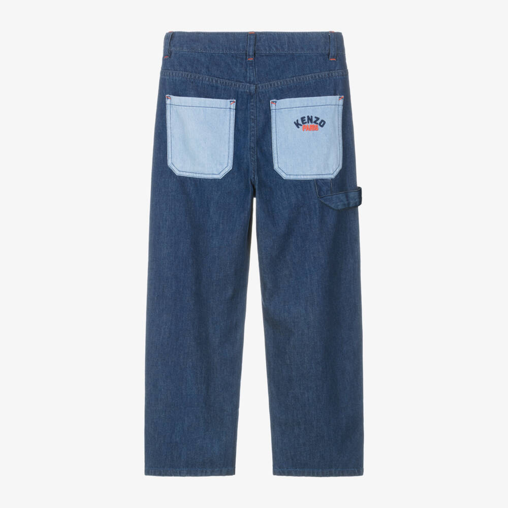 KENZO KIDS-Классические синие джинсы для мальчиков | Childrensalon Outlet