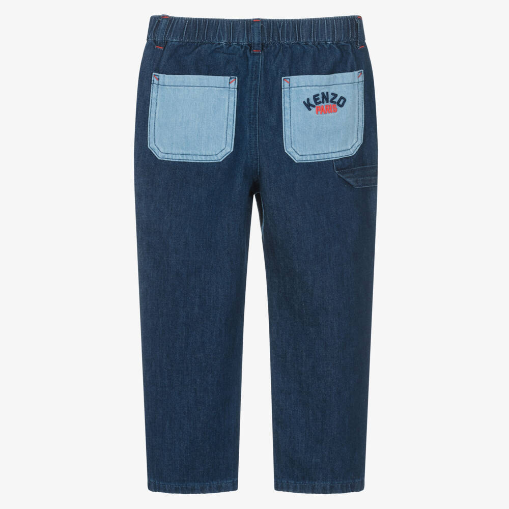 KENZO KIDS-Boys Classic Blue Denim Trousers | Childrensalon Outlet