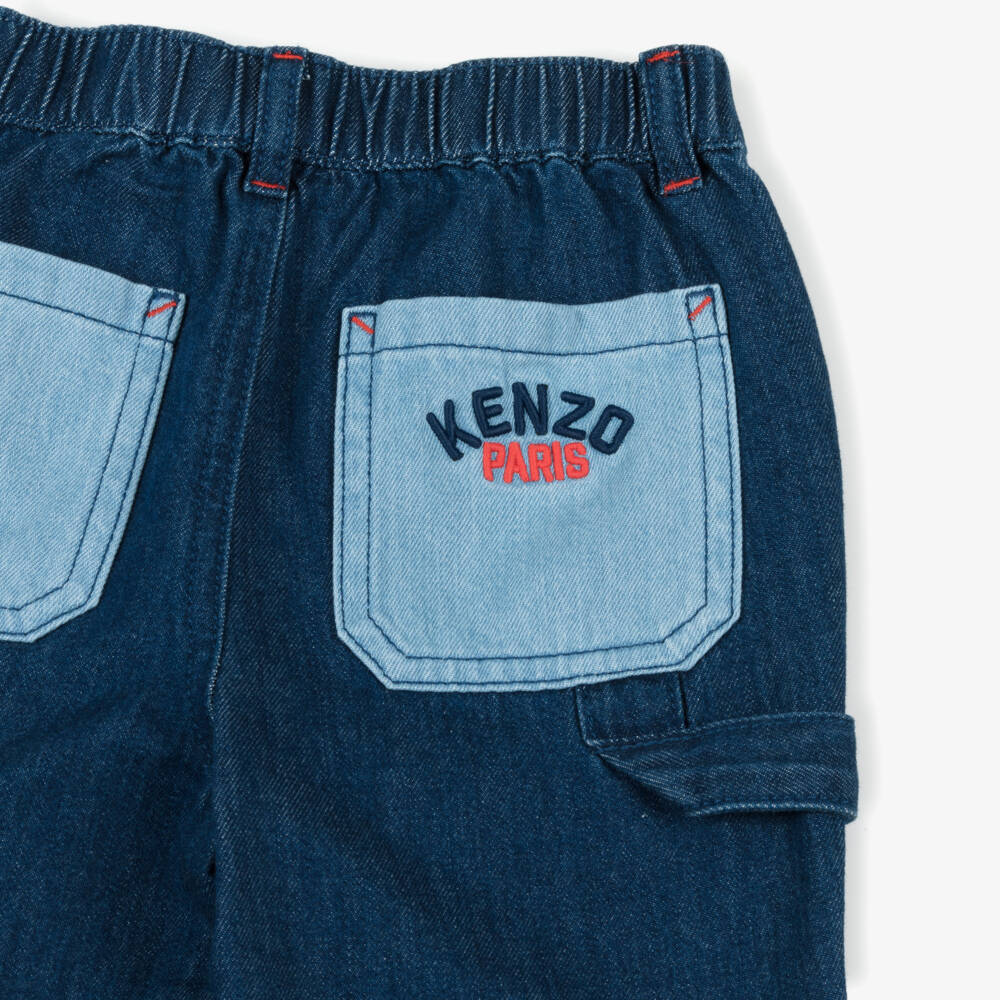 KENZO KIDS-Boys Classic Blue Denim Trousers | Childrensalon Outlet