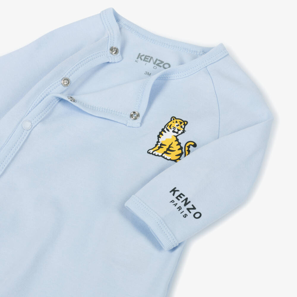 KENZO KIDS-Boys Cotton Blue Duo Babygrows | Childrensalon Outlet