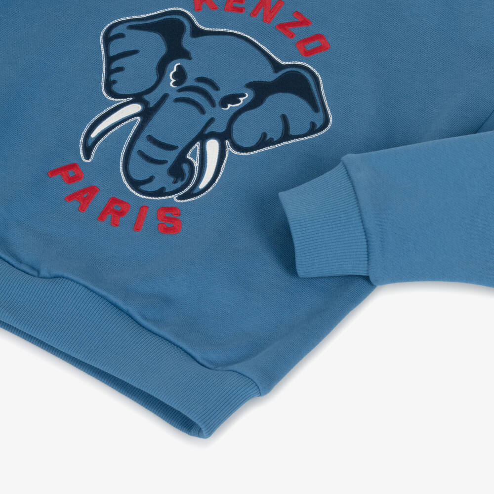 ランキング第1位 KIDS KENZO - Jumper Elephant Blue Cotton Boys 小物