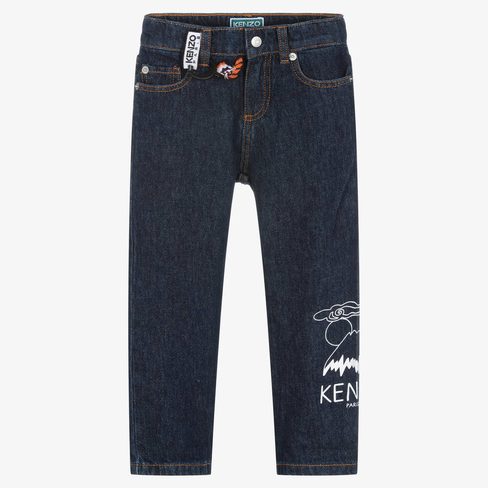 KENZO KIDS - Boys Dark Blue Denim Jeans | Childrensalon