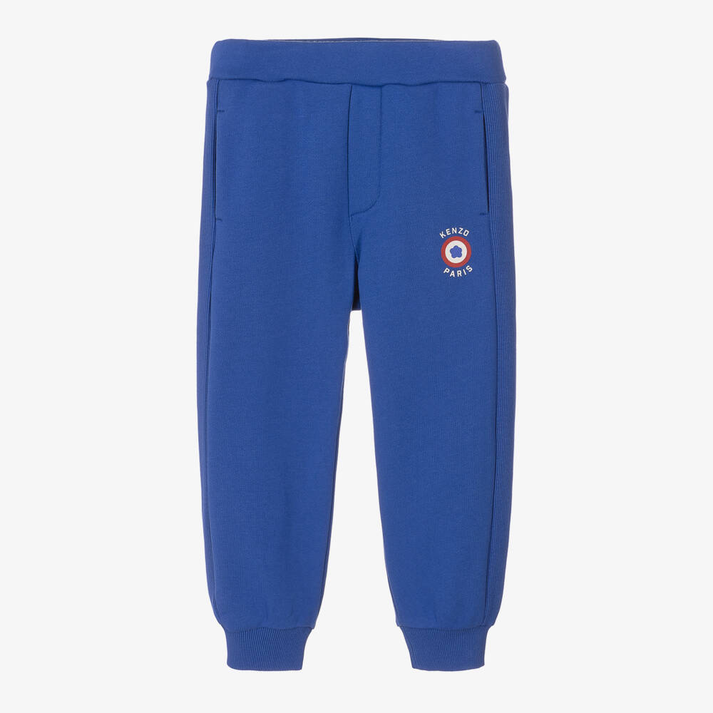 KENZO KIDS-Boys Elasticated Blue Joggers | Childrensalon Outlet
