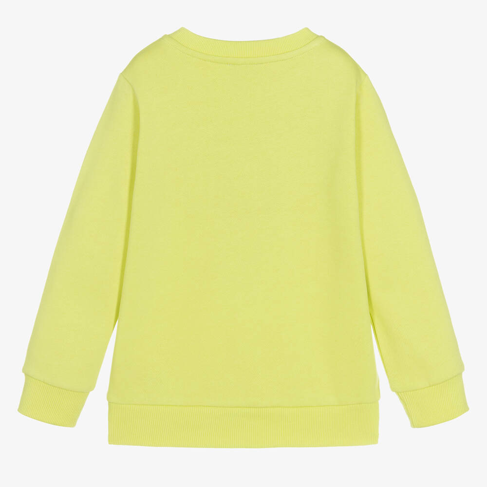 KENZO KIDS Boys Green Cheetah Sweatshirt Childrensalon Outlet