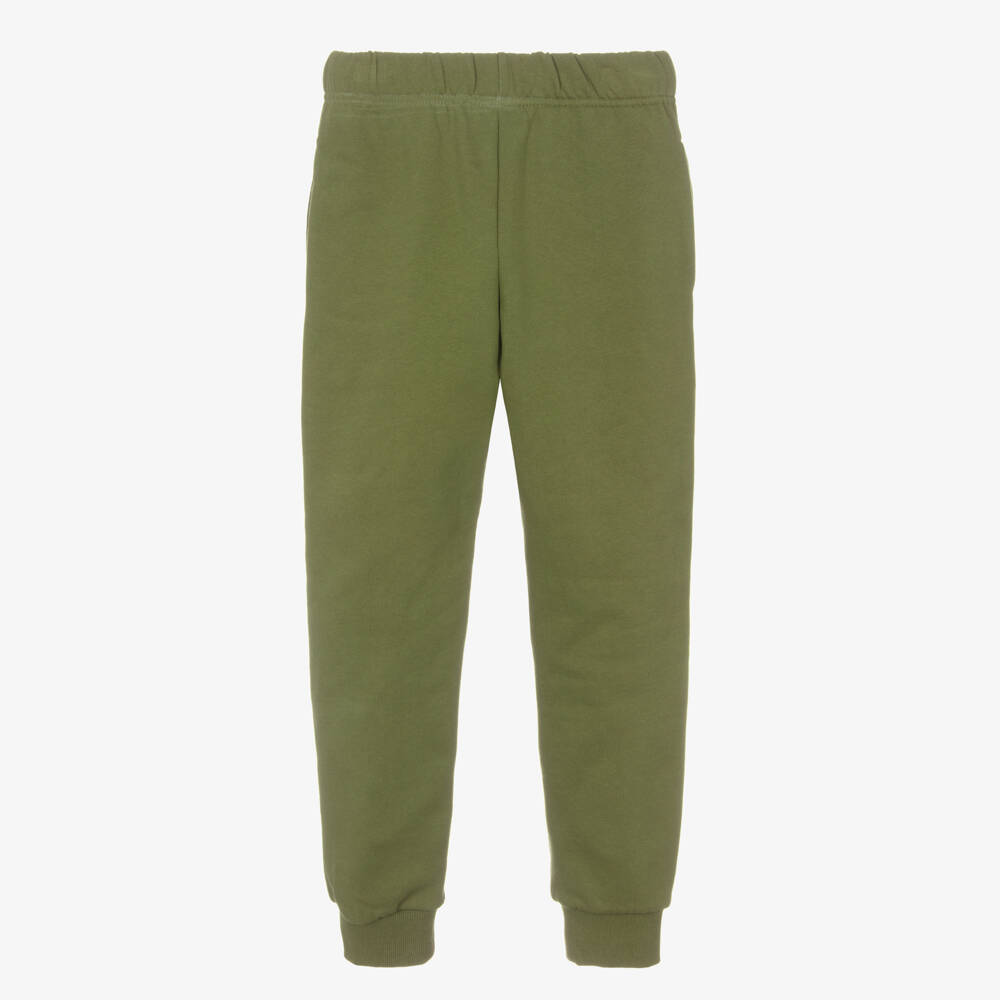 KENZO KIDS-Boys Green Cotton Jersey Lucky Tiger Joggers | Childrensalon Outlet