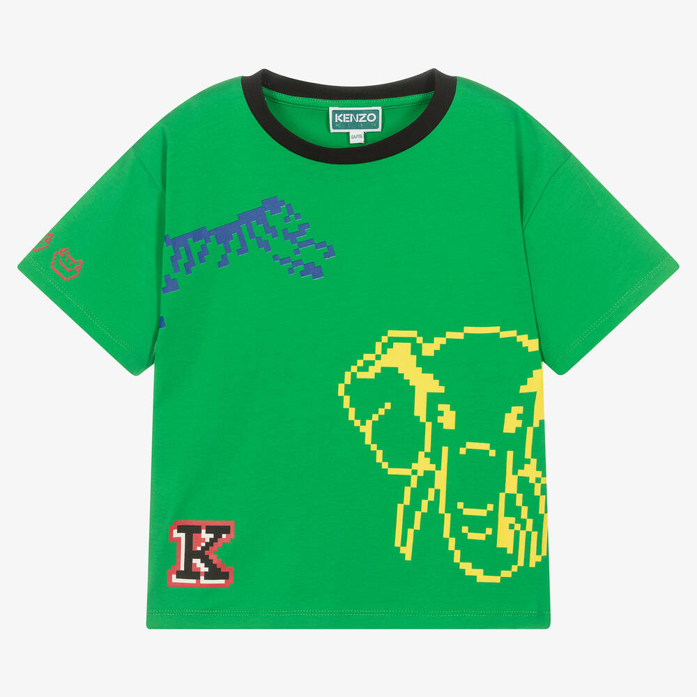 Lime green kenzo shirt cheap