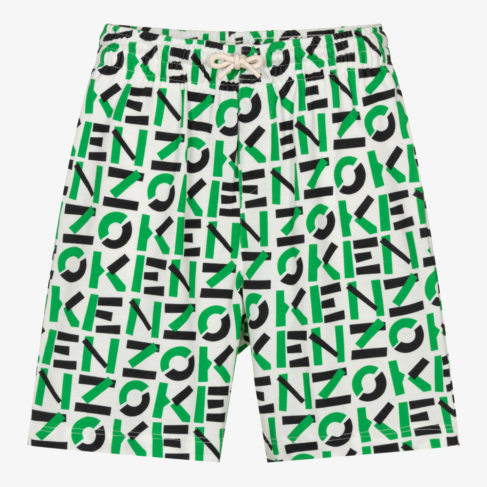 KENZO KIDS - Grüne Baumwollshorts für Jungen | Childrensalon