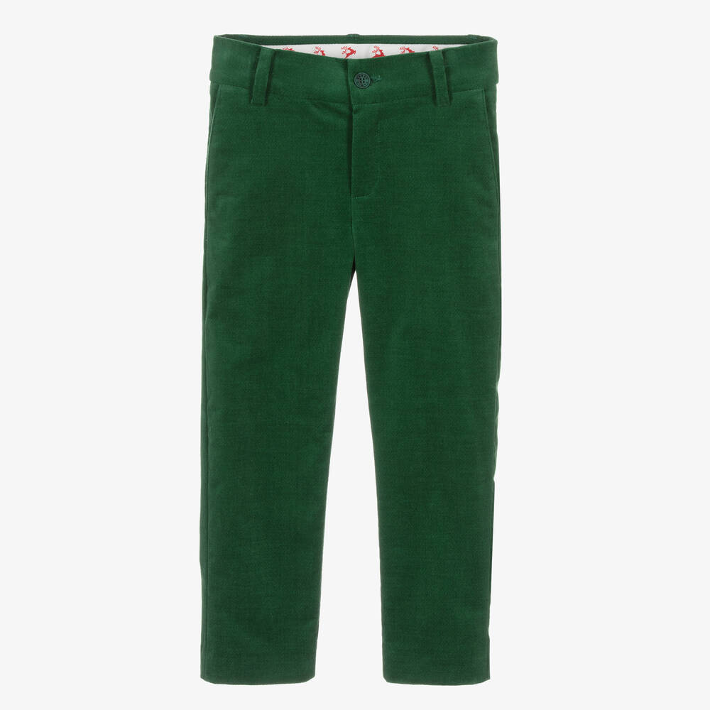 KENZO KIDS - Grüne festliche Baumwollhose | Childrensalon