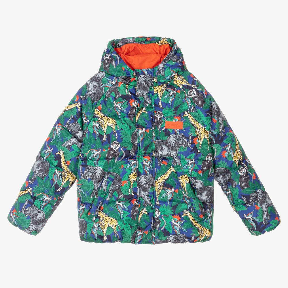 KENZO KIDS - Grüne Steppjacke für Jungen  | Childrensalon