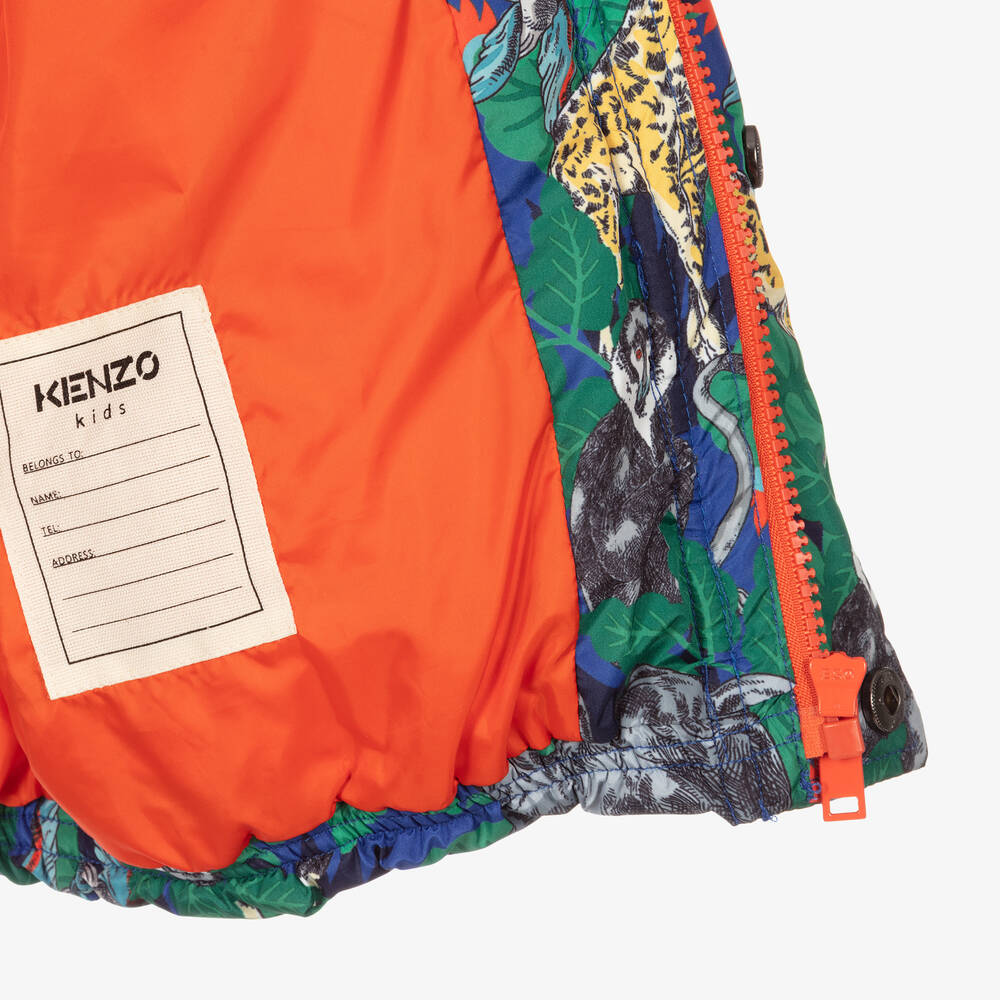 KENZO KIDS Doudoune verte Gar on Childrensalon Outlet