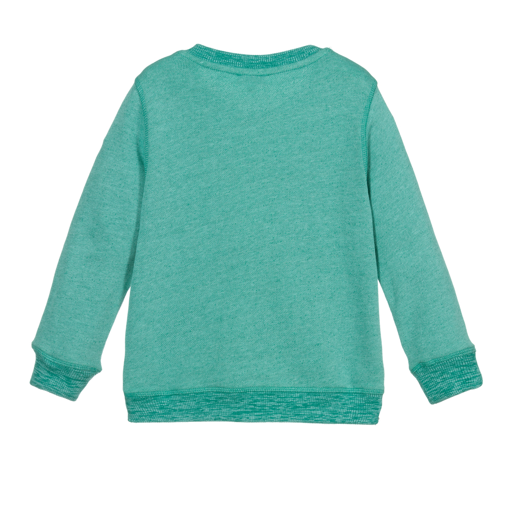 KENZO KIDS Boys Green Tiger Sweatshirt